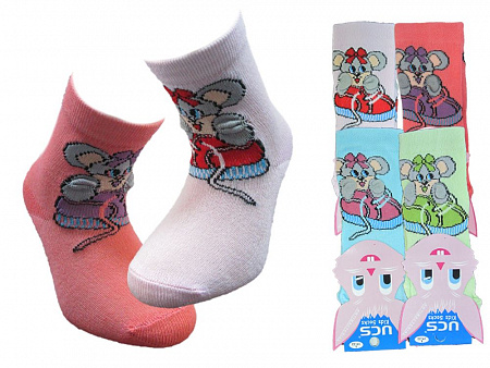 Детские носки с 3D рисунком для девочки  UCS